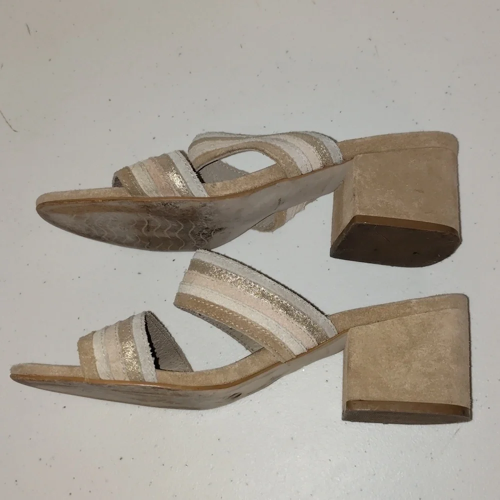 Matisse Bonita Open Toe Heeled Tan Sandal Size 7 Womens